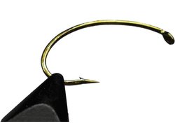 Tigofly 50 stks/partij Vliegen binden Nymph Haak brede gape Scud Garnalen Terug Caddis Pupa Vliegen Vissen prikkelhaken Maat 4# 6# 8# 10# 12# 14# 16# 18#