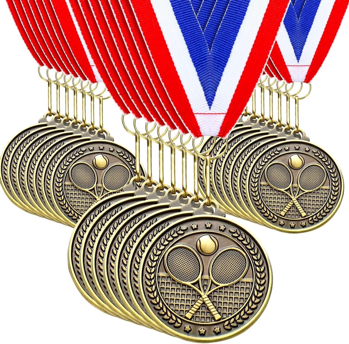 Gouden Medailles - Prijzen Medailles - Sportevenementen Organiseren - Met Reliëf Ontwerp - 2 inch Diameter - Goud