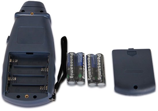 Digitale Toerentalmeter - RPM Meter Contactloos - Motor Snelheid Meten - Groot Meetbereik - 99999 tpm - Grijs — afbeelding 3