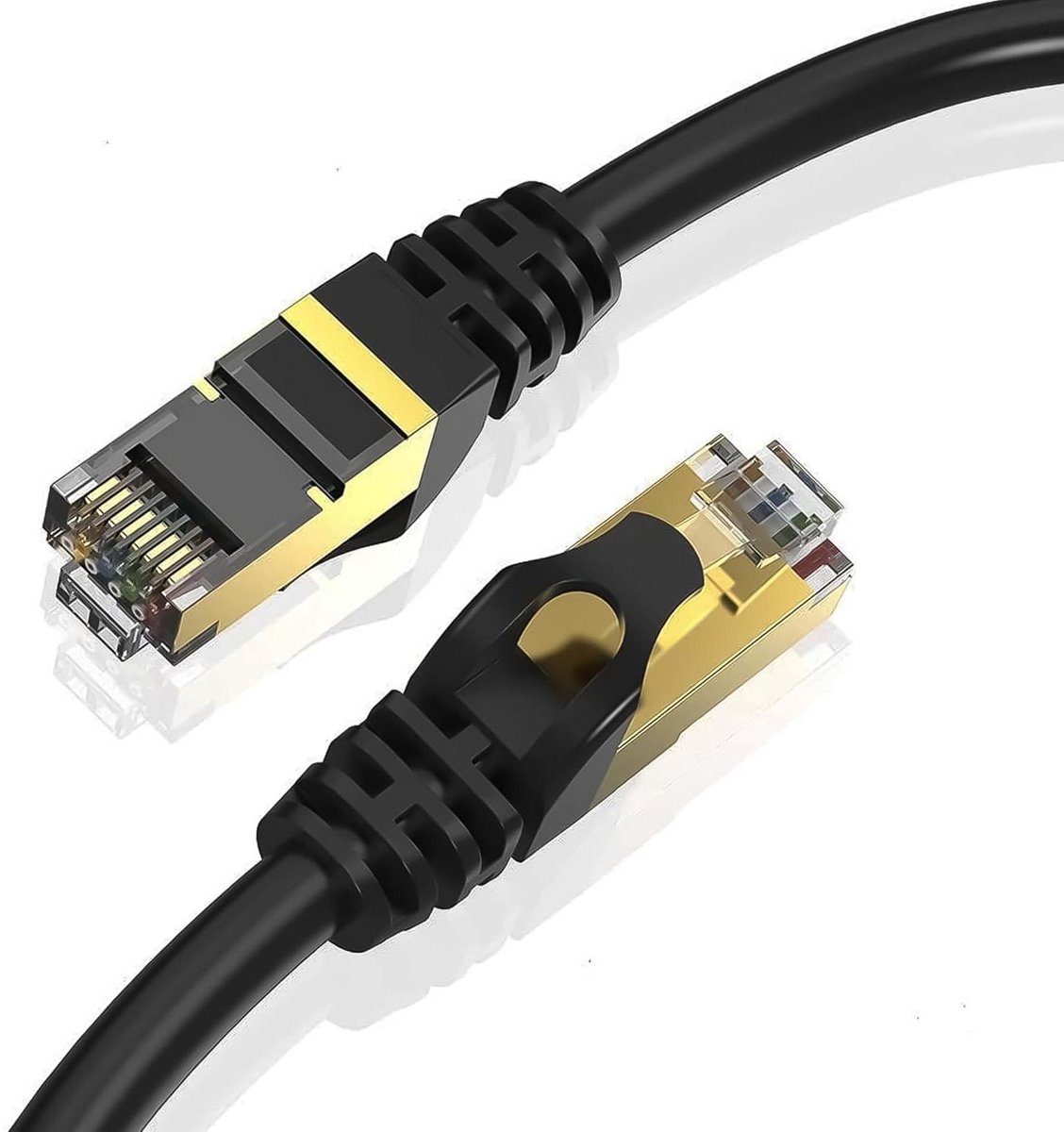 Ethernet Kabel - Netwerkkabel Cat 8 - Razendsnel Internet - 40 Gbps Snelheid - 5 meter - Zwart