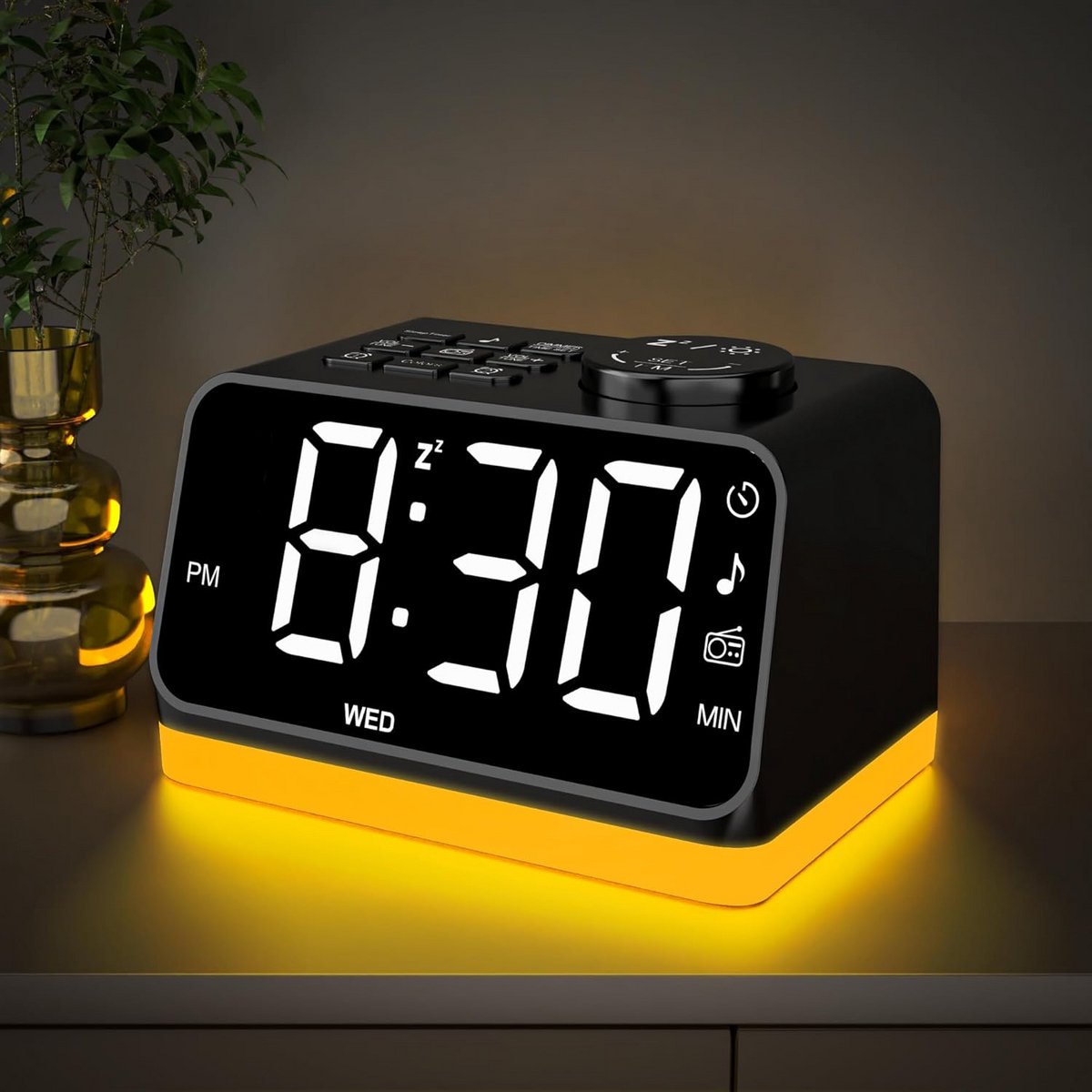 Wekkerradio met Alarm - Nachtwekker - Klokradio - Handig