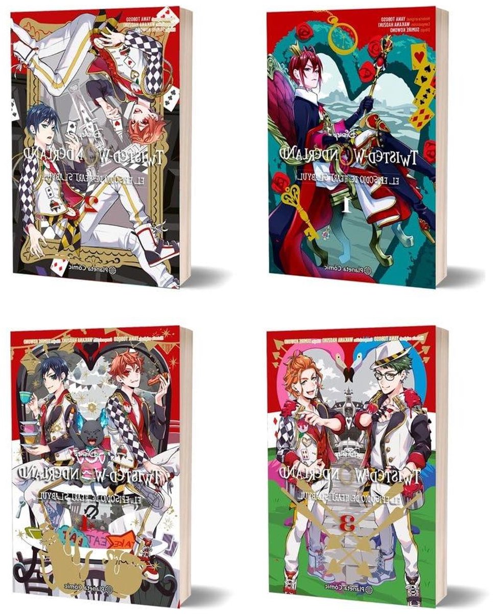 Estuche Twisted Wonderland - Edición Estuche Manga - Coleccionar Manga - Cuatro Tomos Incluidos - 760 Páginas - Multicolor