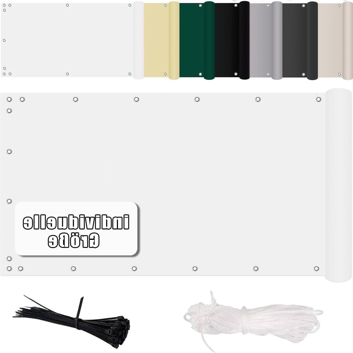 Balkonbescherming - Inkijkbescherming Hekwerk - Privacy Vergroten - Scheurvast Polyester -