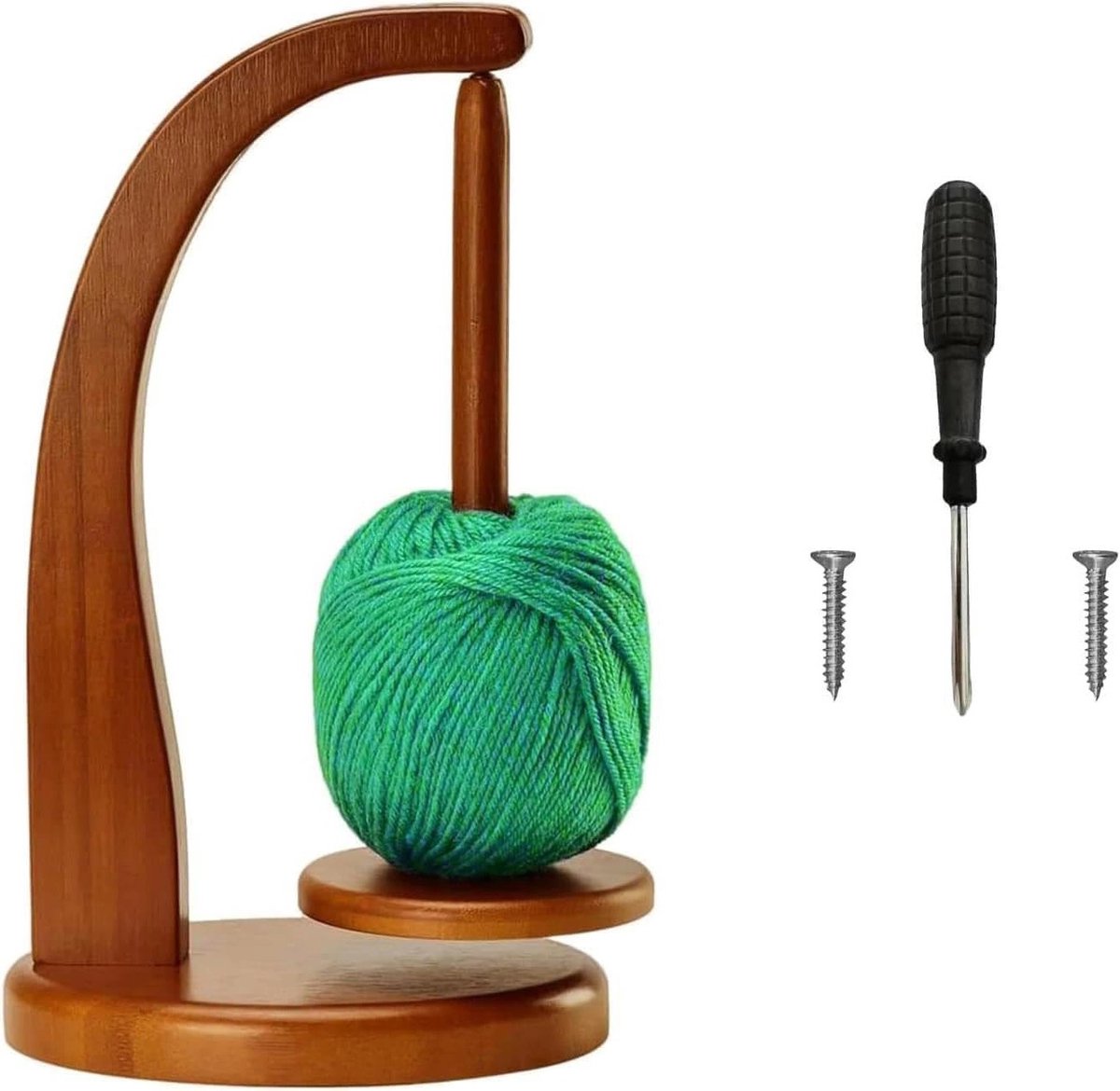Rotary Wol Winder met Magnetische Houder voor Breigaren en Accessoires - Perfect voor Creatieve Projecten en Cadeaus