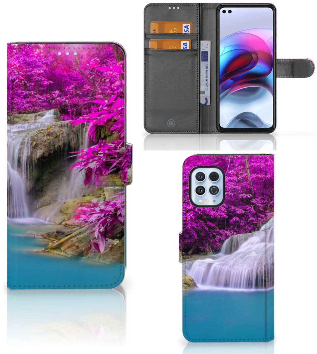 Motorola Moto G100 Flip Cover Waterval
