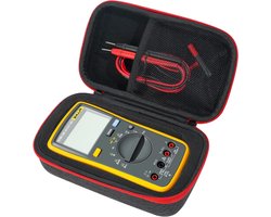 Harde draagtas voor Fluke 117/115/116/113/114//15B+/17B+/177/87/88V/1587FC/223 digitale multimeter, beschermende draagtas met gaasvak