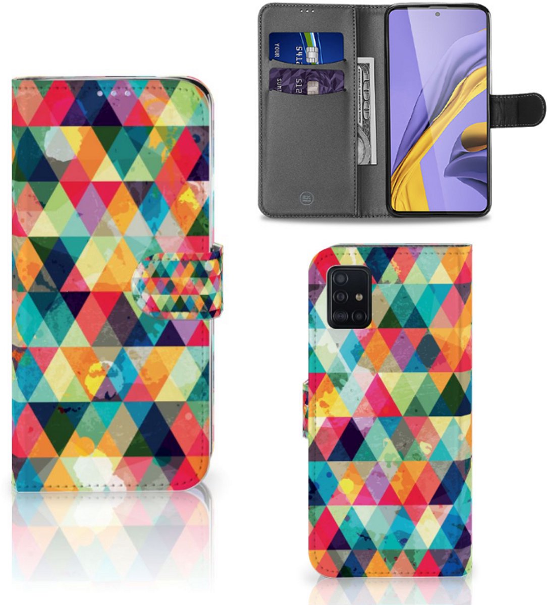 Samsung Galaxy A51 Telefoon Hoesje Geruit