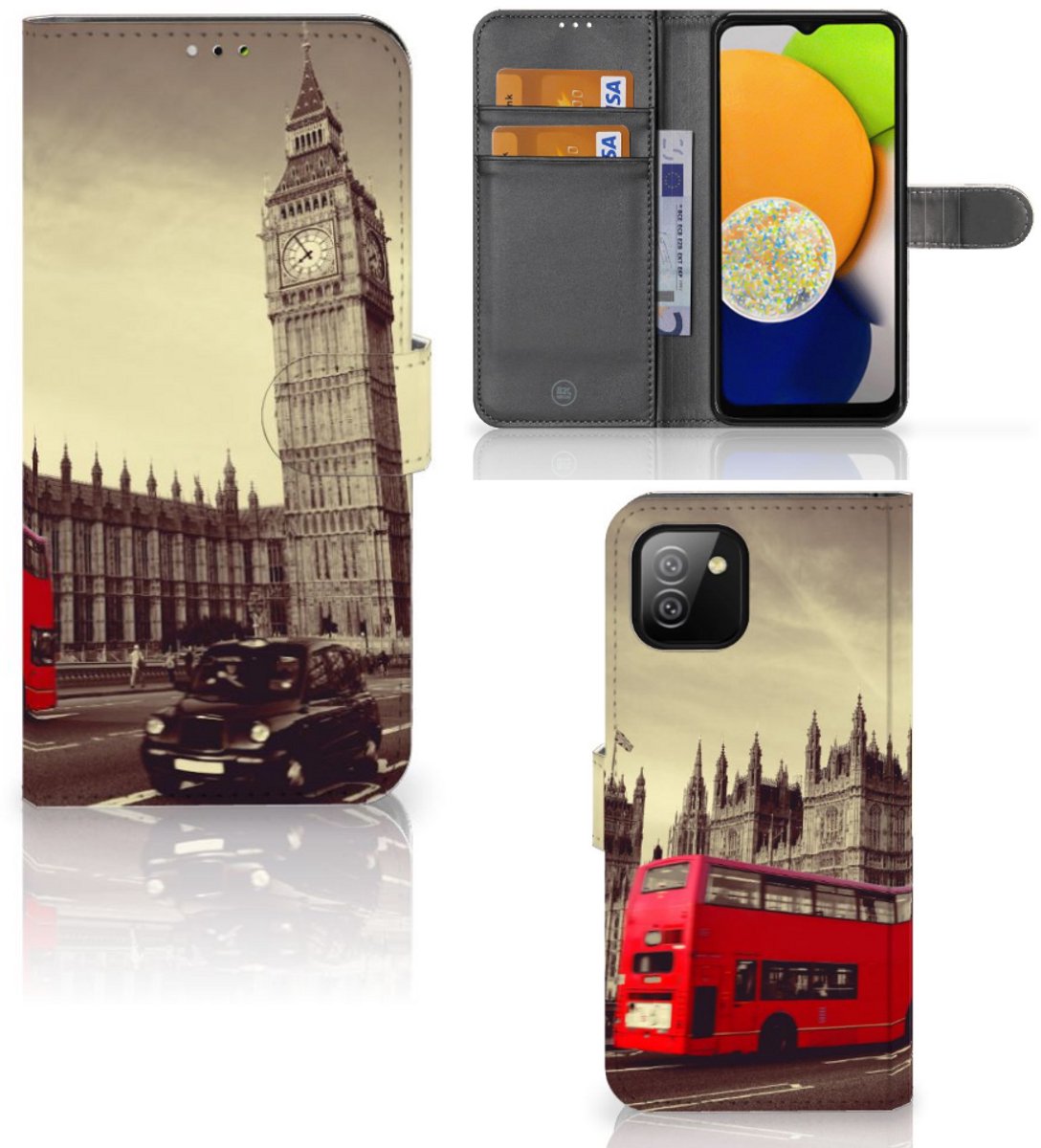 Boekhoesje voor Samsung Galaxy A03 Flip Cover Londen