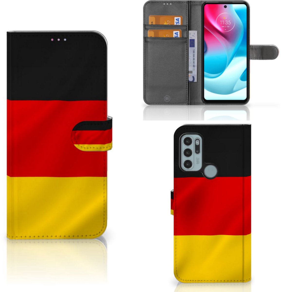 Motorola Moto G60s Bookstyle Case Duitsland