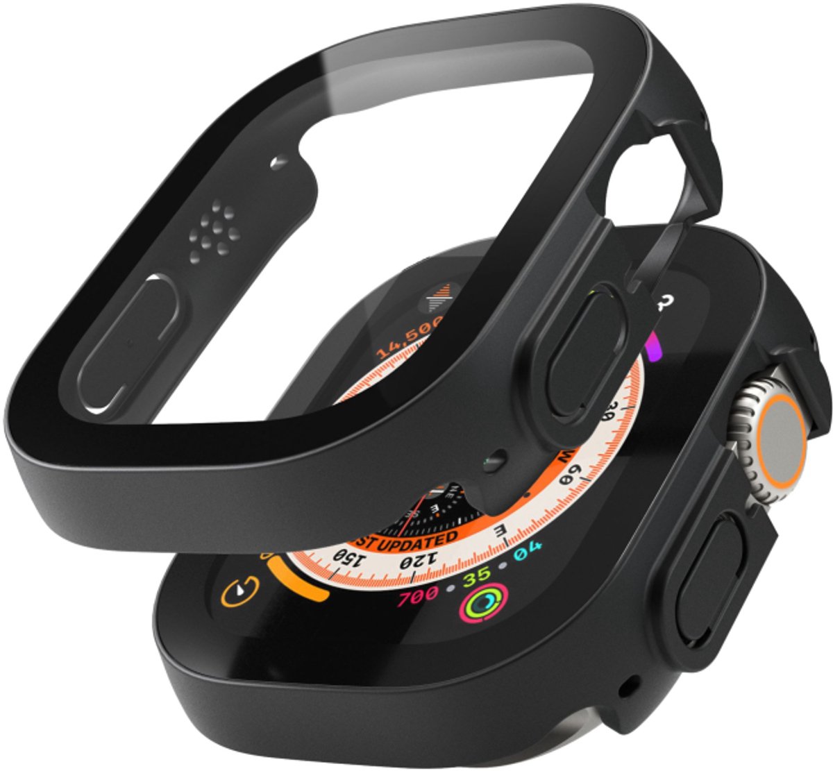 Vonmahlen - Geschikt voor - Thin - Geschikt voor - Case - Geschikt voor - for - Geschikt voor - Apple - Geschikt voor - Watch - Geschikt voor - Ultra - Geschikt voor - 1/2/3 - Geschikt voor - 49mm - Geschikt voor - Black