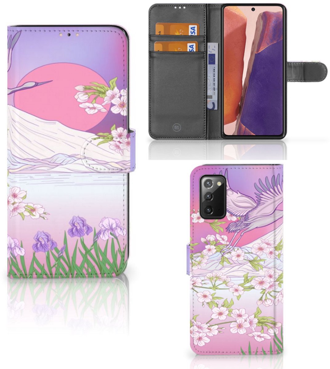 Samsung Galaxy Note 20 Telefoonhoesje met Pasjes Bird Flying