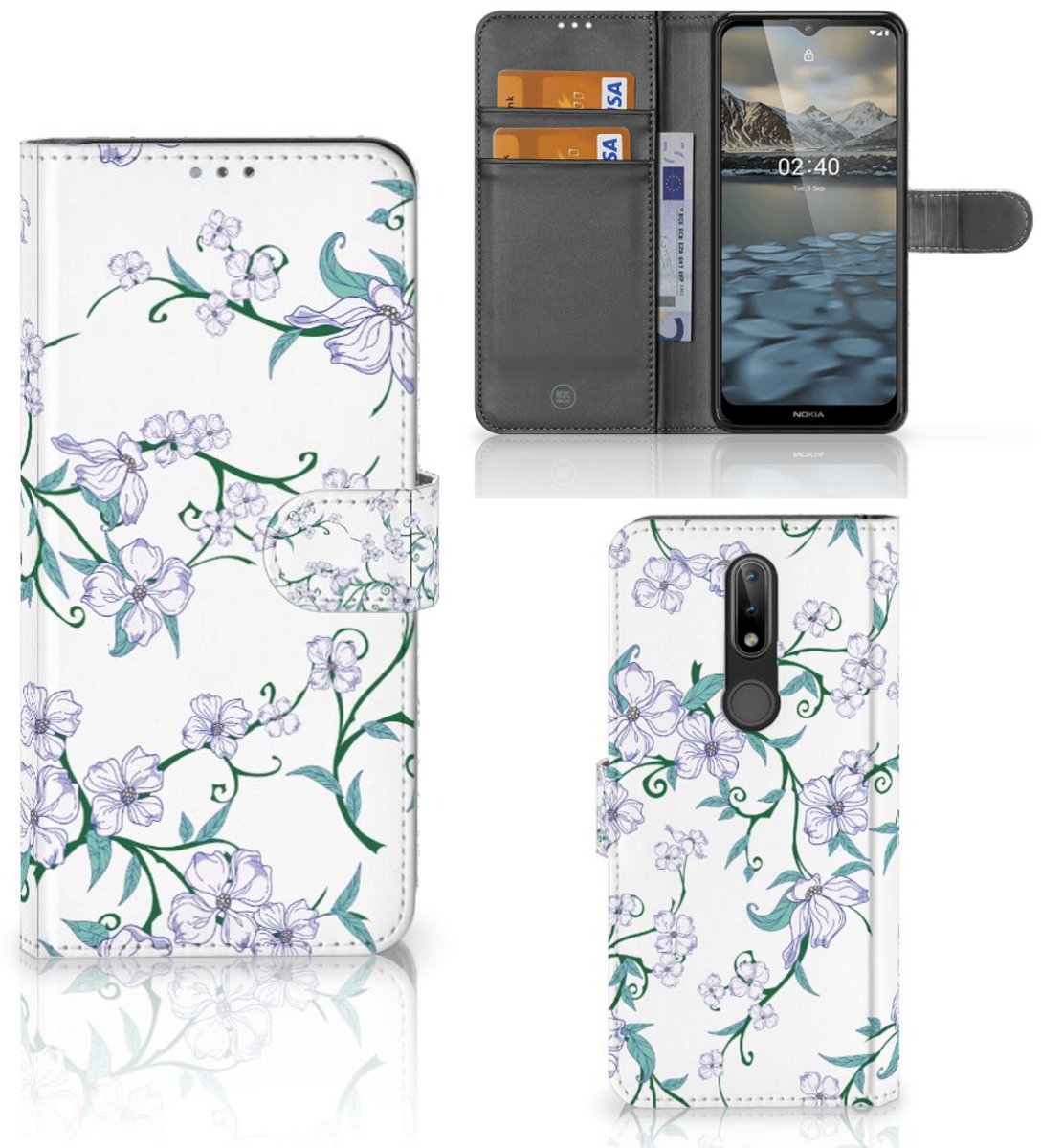 Nokia 2.4 Uniek Hoesje Blossom White