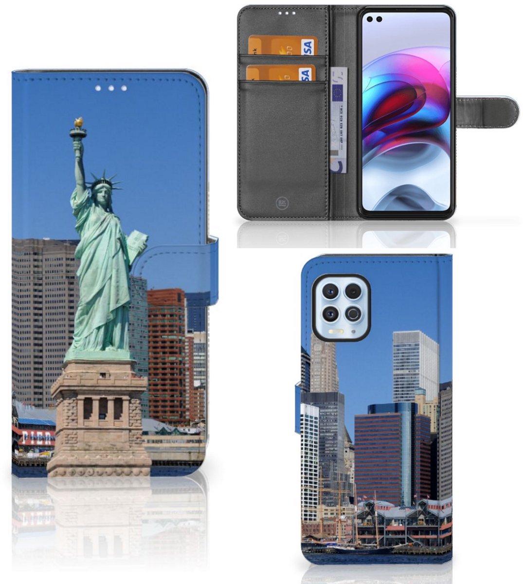 Motorola Moto G100 Flip Cover Vrijheidsbeeld