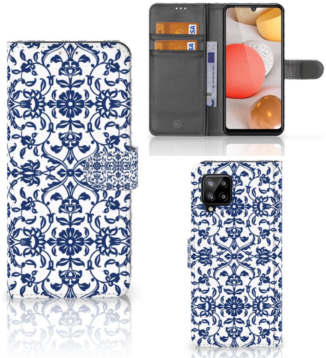 Samsung Galaxy A42 5G Hoesje Flower Blue
