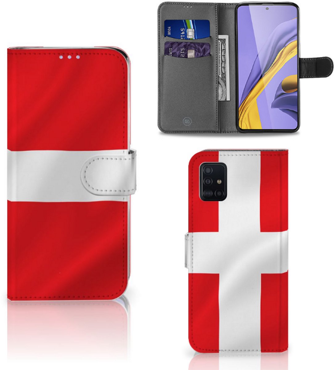 Samsung Galaxy A51 Bookstyle Case Denemarken