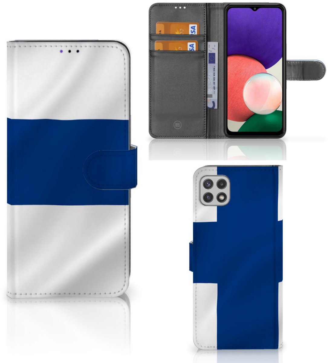 Samsung Galaxy A22 5G Bookstyle Case Finland