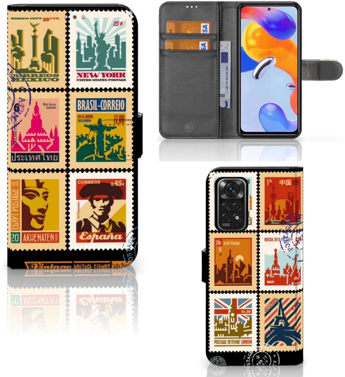 Xiaomi Redmi Note 11 Pro 5G/4G Flip Cover Postzegels