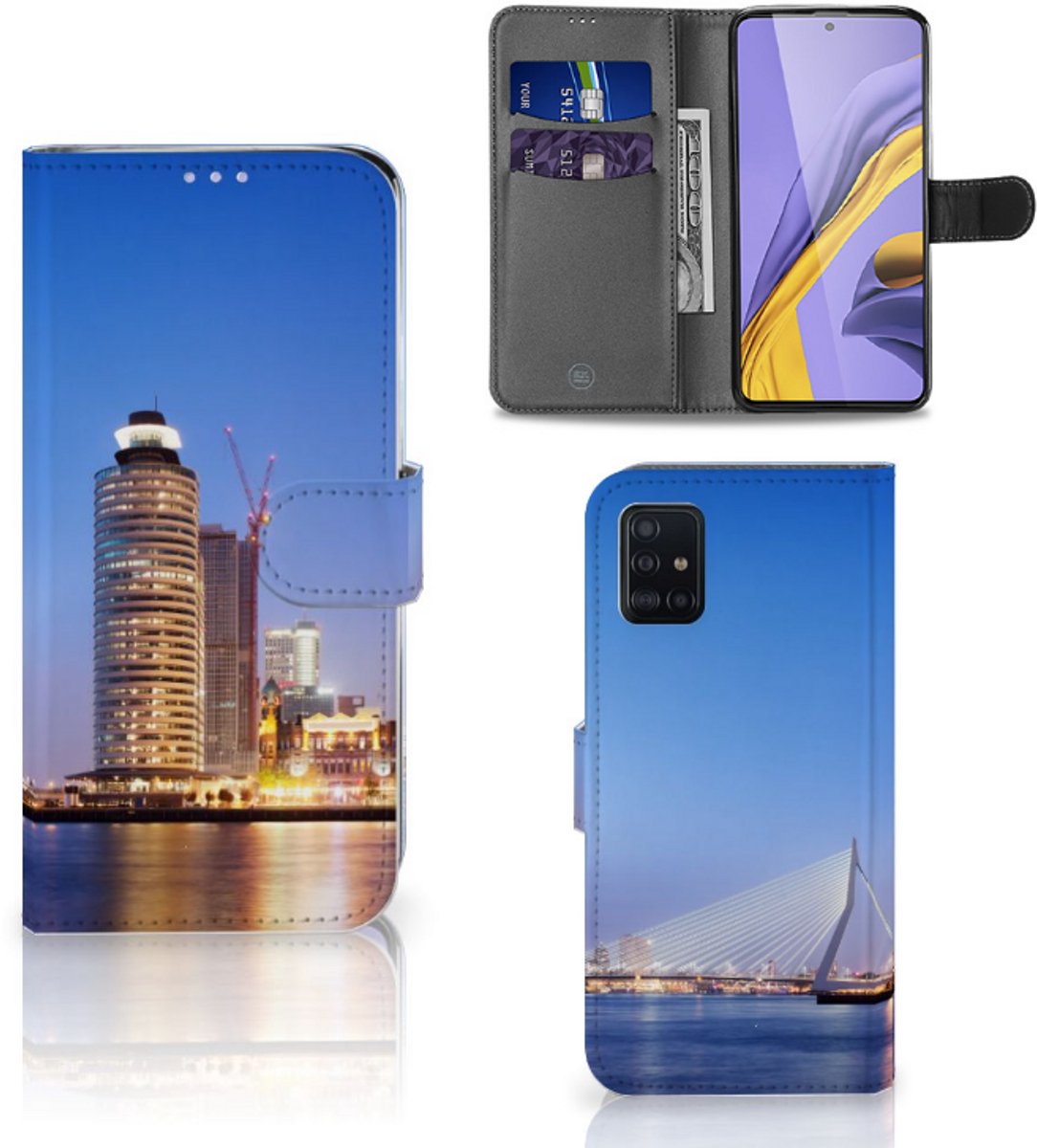 Book Case voor Samsung Galaxy A51 Flip Cover Rotterdam