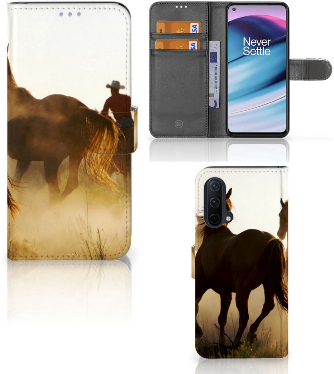 OnePlus Nord CE 5G Telefoonhoesje met Pasjes Design Cowboy