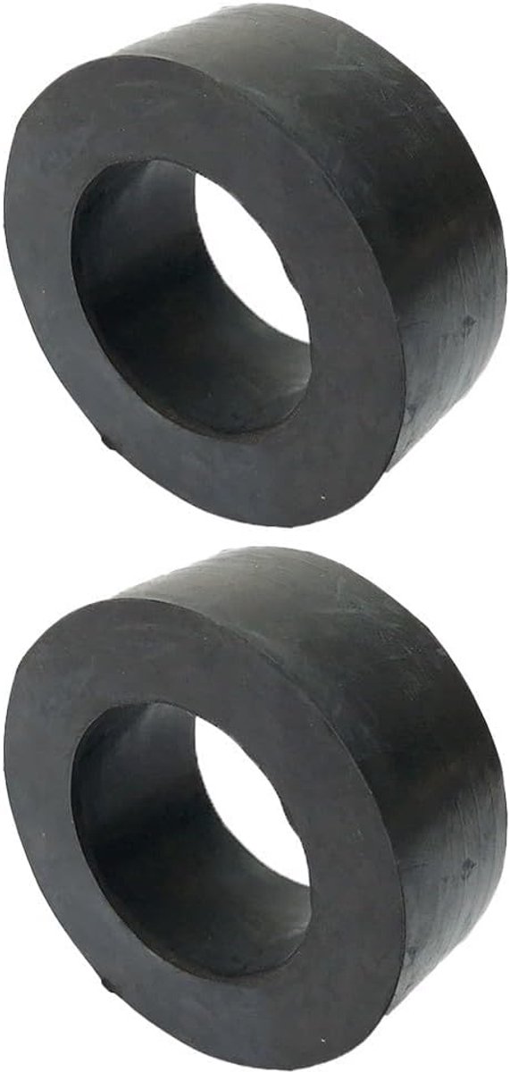 Halterschijf Ringen - Gewichtsplaat Spacers - Bescherming Apparatuur - Schokabsorberend Rubber - 30 mm diameter - Zwart