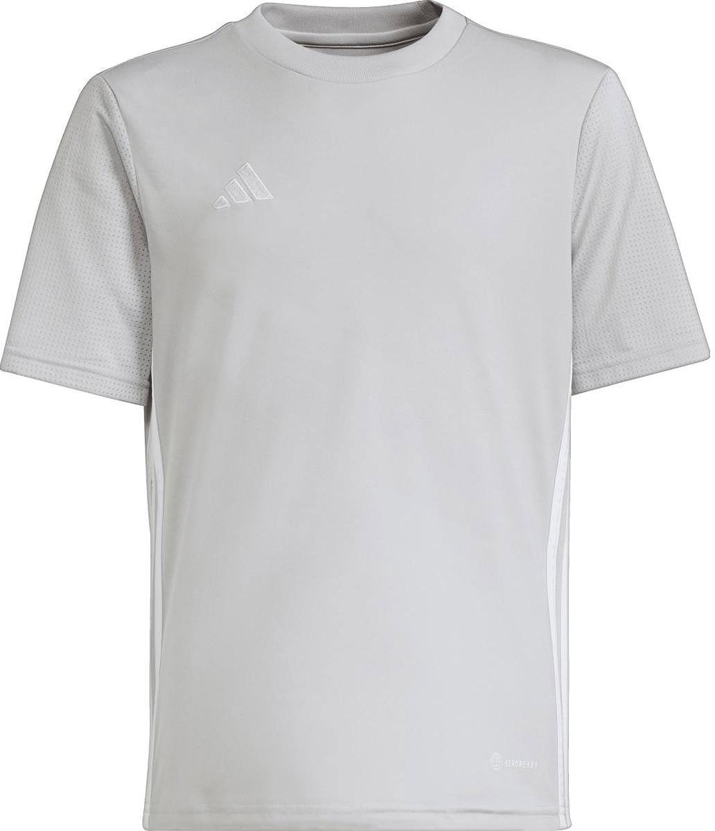Adidas Tabela 23 Shirt Korte Mouw Kinderen - Lichtgrijs / Wit | Maat: 152
