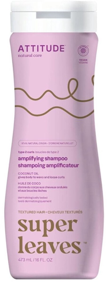 Attitude - Super Leaves Shampoo Curl Amplifying Type 2 - 473ml