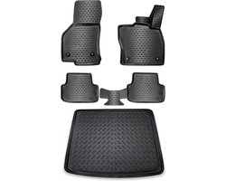 ELMASLINE 3D rubberen matten & kofferbakmat voor Skoda Kodiaq vanaf 2016 7-zits | vloermatten | kofferbakmat | accessoires