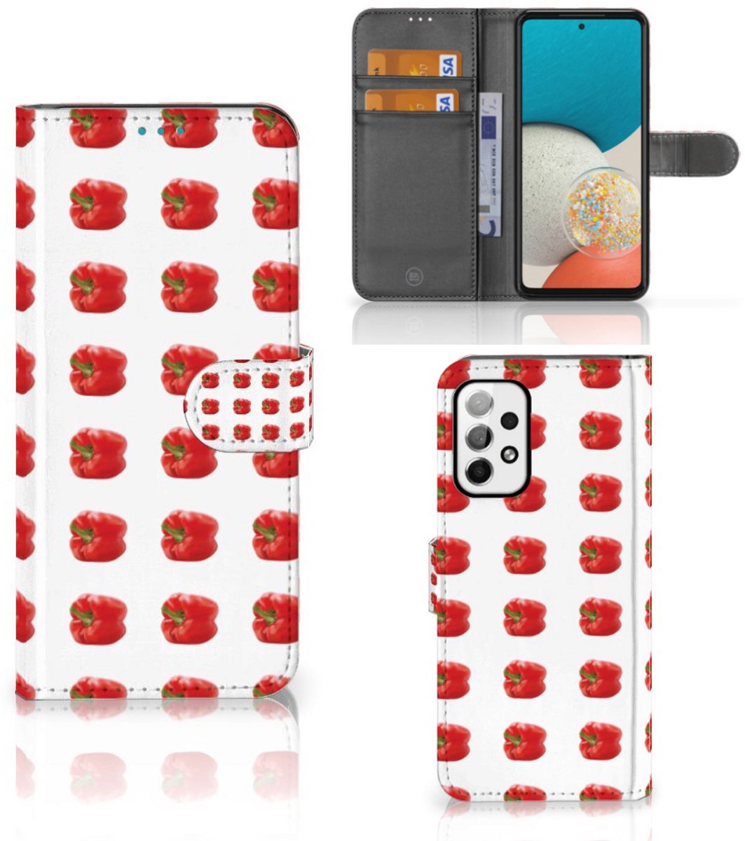 Samsung Galaxy A73 5G Book Cover Paprika Red