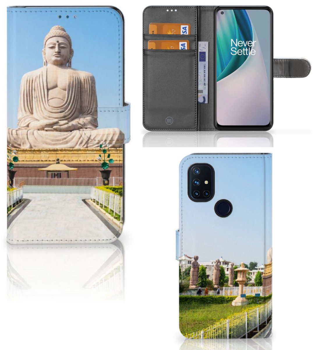 OnePlus Nord N10 Flip Cover Boeddha