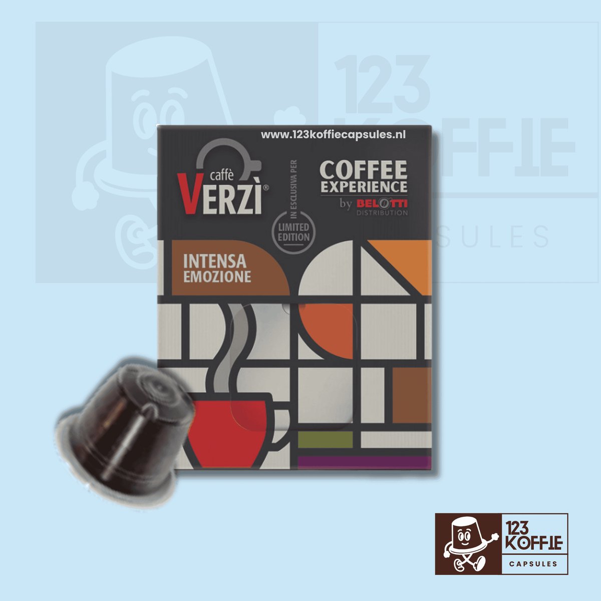Sterke espresso capsules Nespresso® Intens 100 stuks Verzì Intensa Emozione