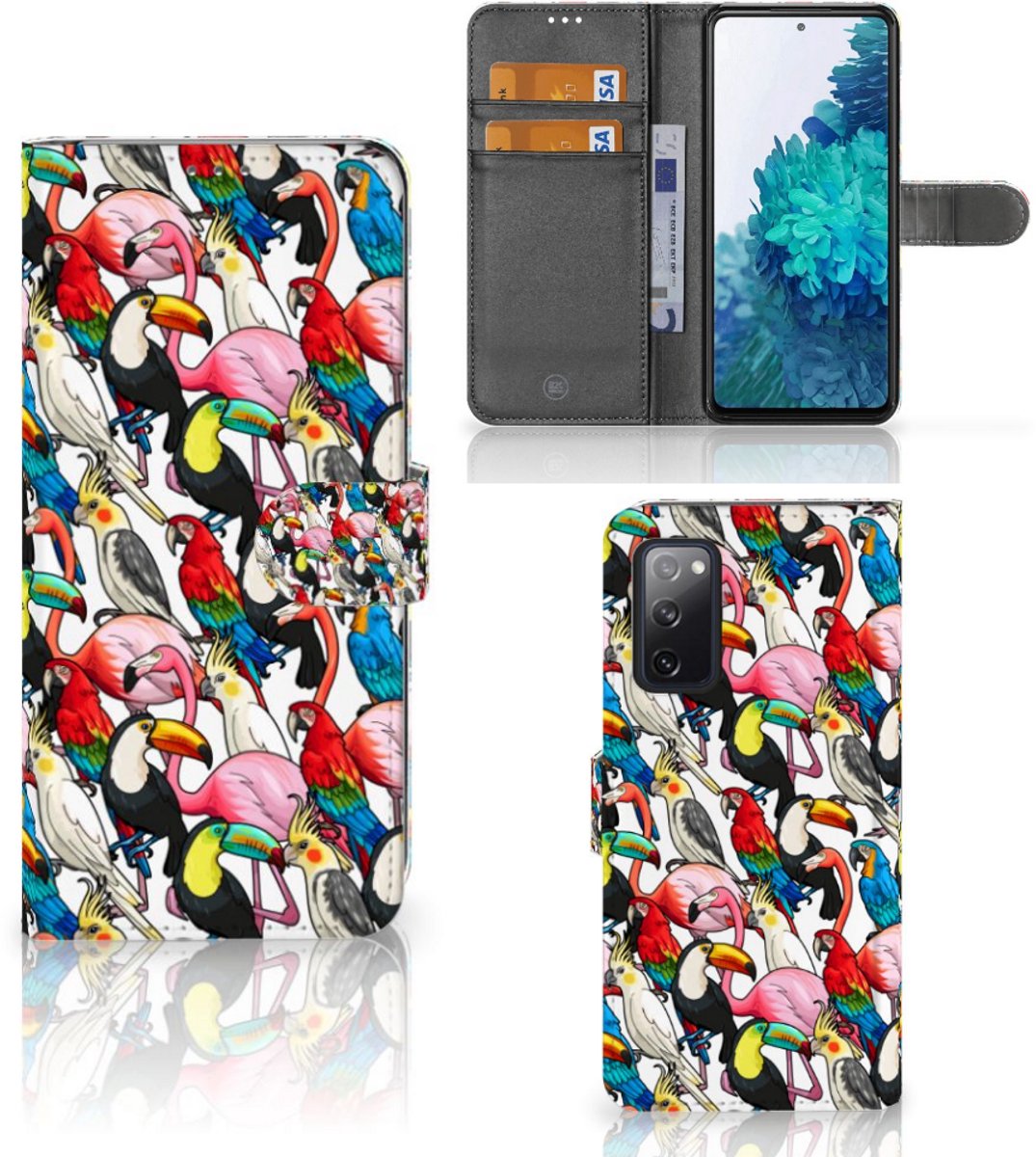 Samsung Galaxy S20 FE Telefoonhoesje met Pasjes Birds