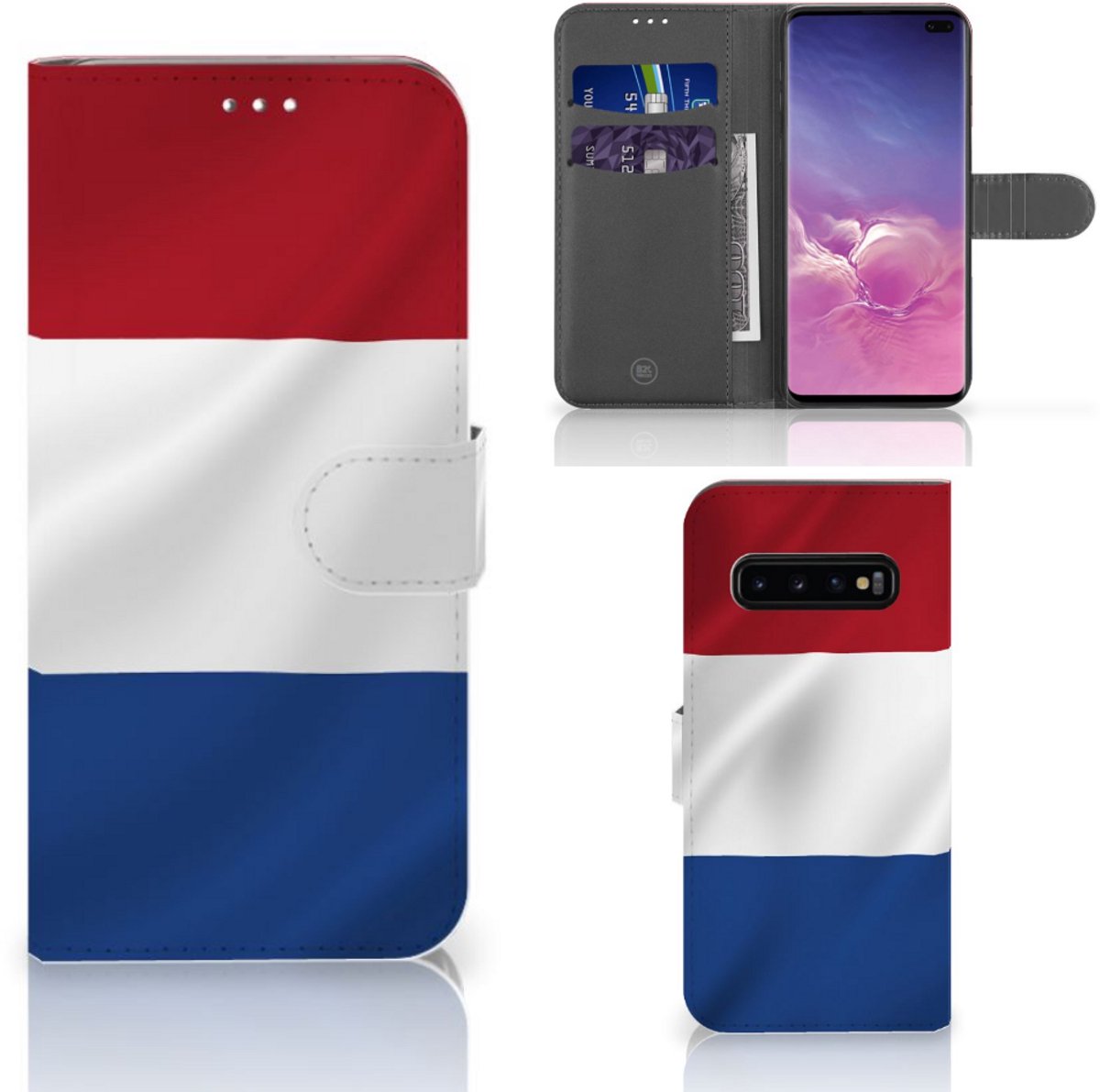Samsung Galaxy S10 Plus Bookstyle Case Nederlandse Vlag