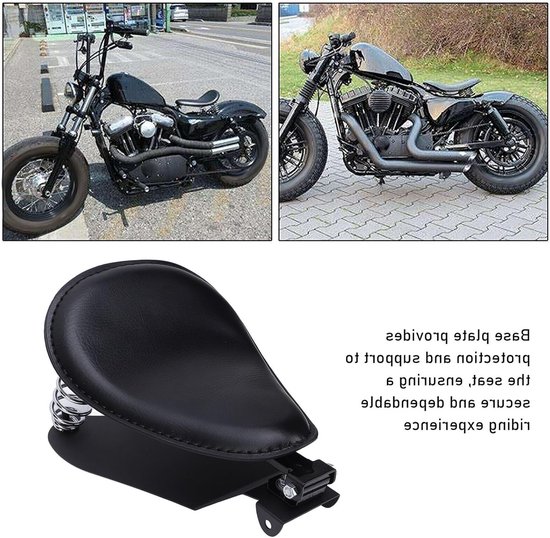 Solo Motorfiets Bestuurderszadel met Veerbeugelset - Retro Cruiser - Eenvoudige Installatie van Merkloos — afbeelding 2