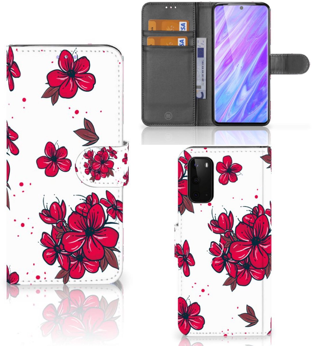 Samsung Galaxy S20 Hoesje Blossom Red