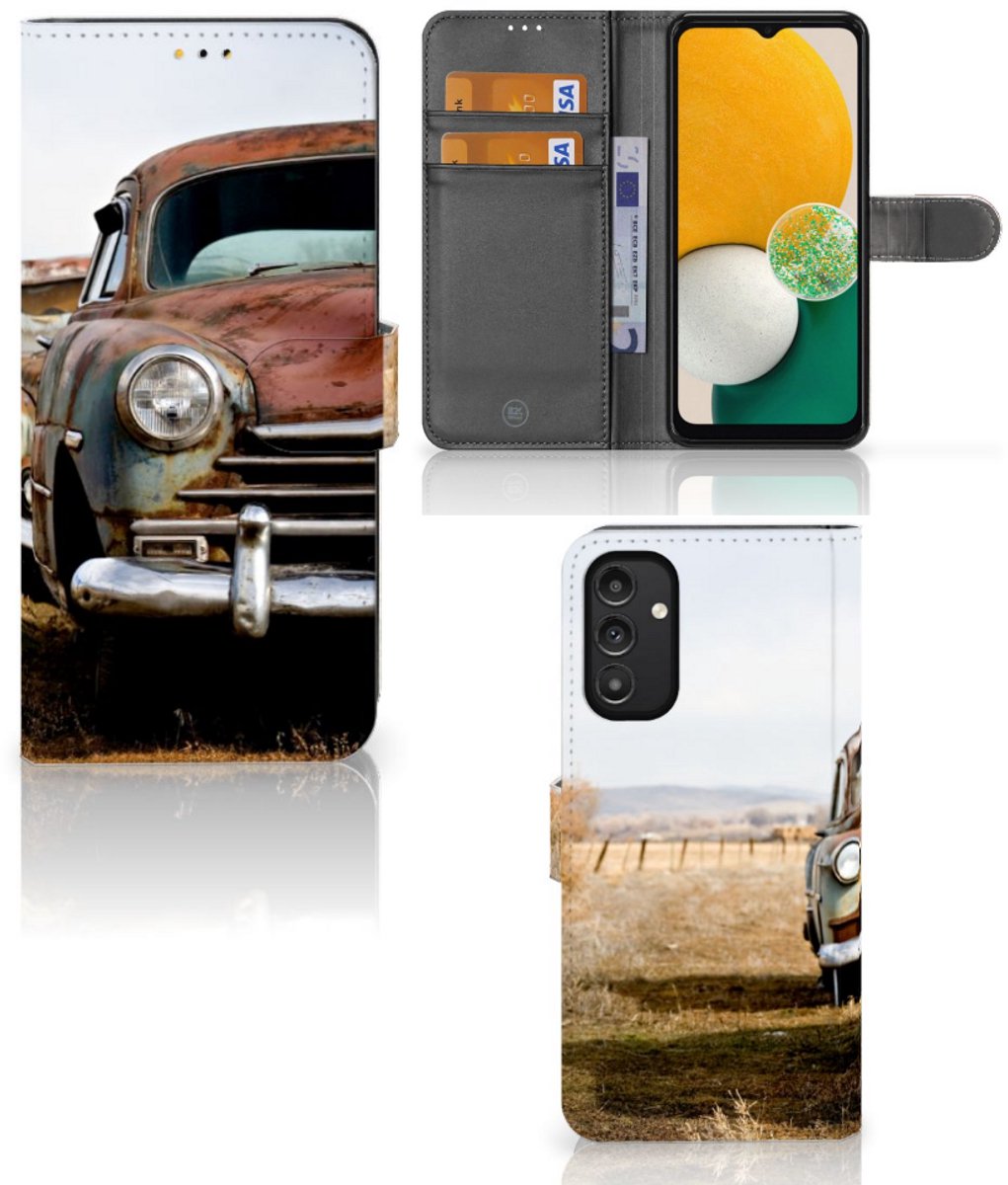Samsung Galaxy A14 5G Telefoonhoesje met foto Vintage Auto