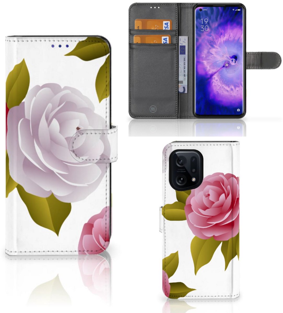 OPPO Find X5 Hoesje Roses