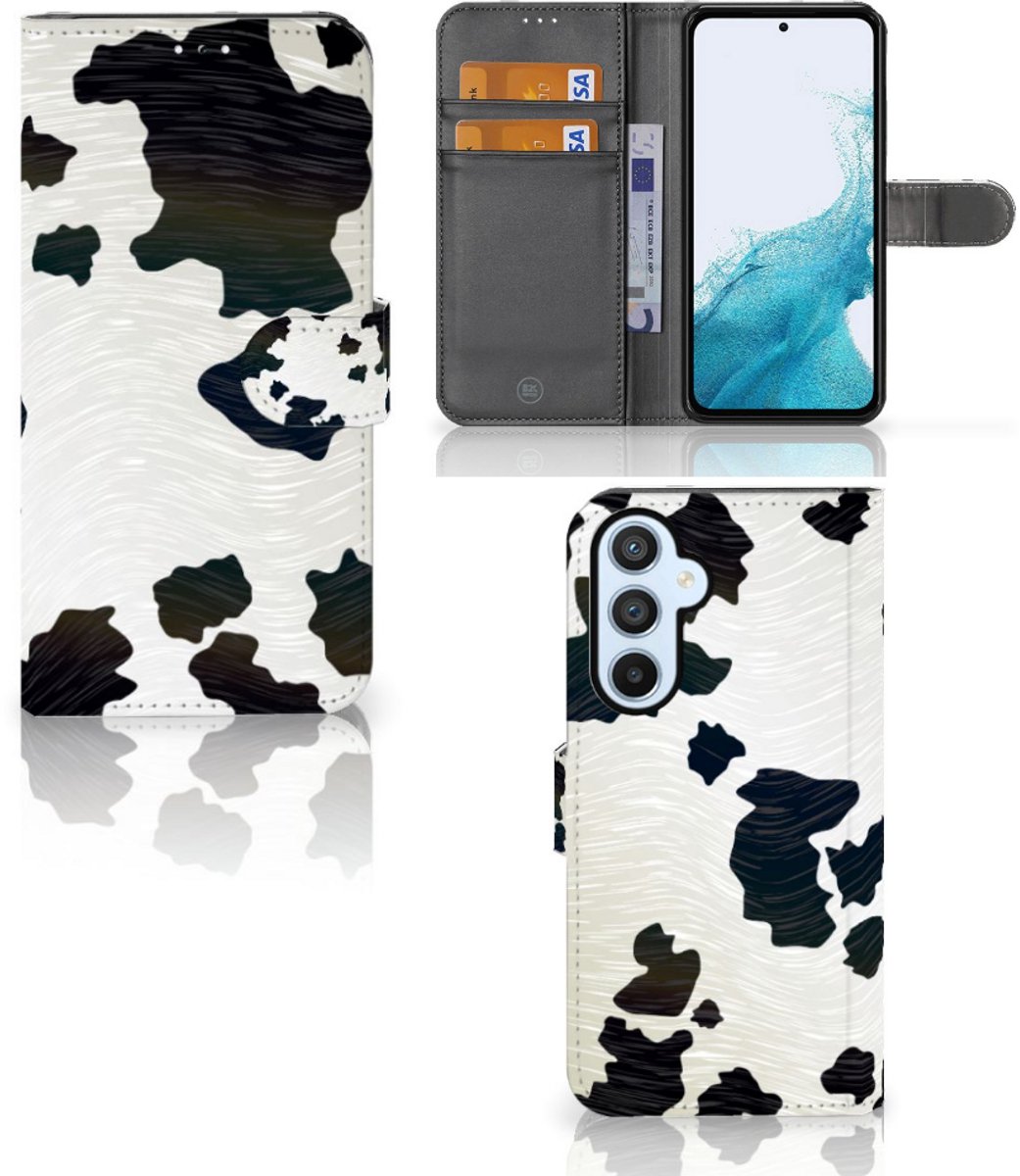Samsung Galaxy A54 5G Telefoonhoesje met Pasjes Koeienvlekken
