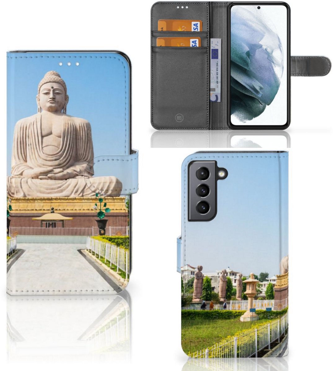 Samsung Galaxy S21 FE Flip Cover Boeddha