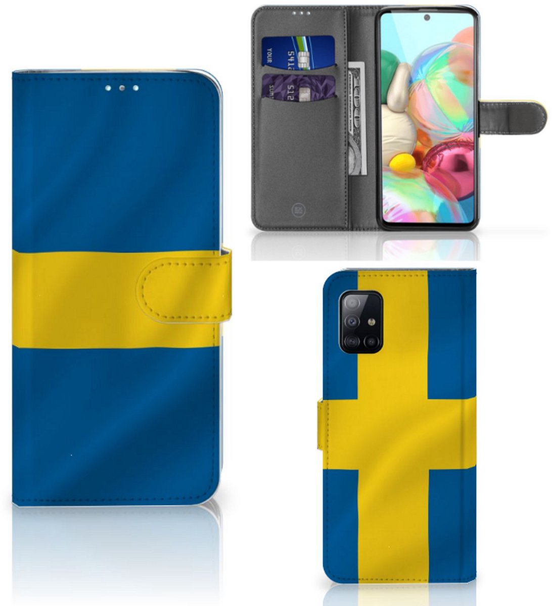 Samsung Galaxy A71 Bookstyle Case Zweden