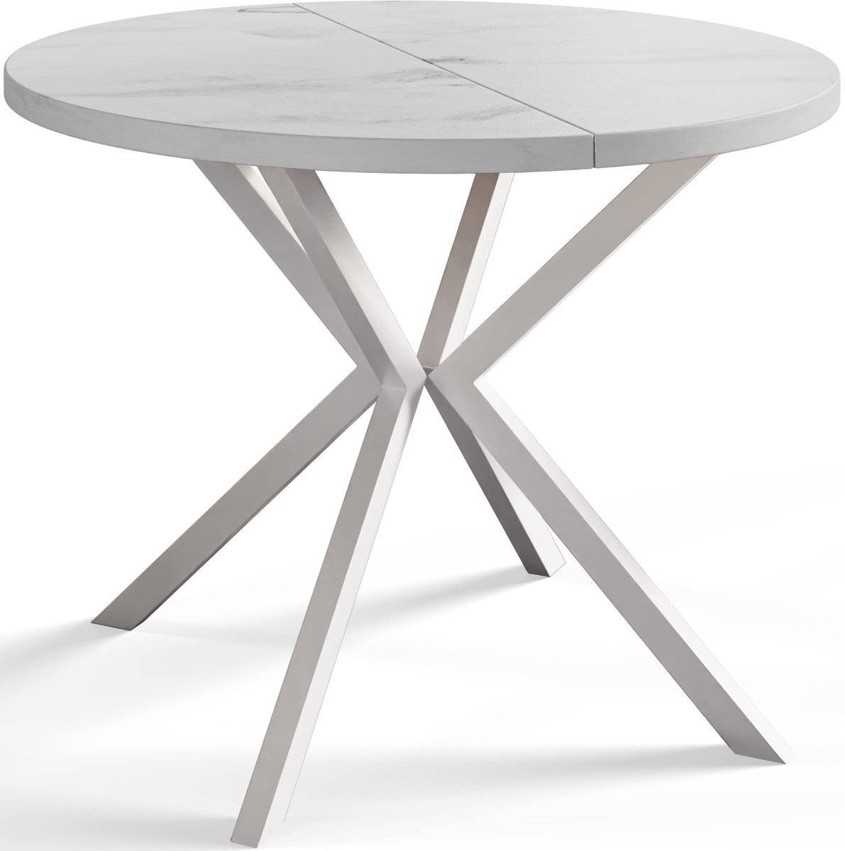 Uittrekbare Eettafel Loft Liten, Tafel 120-200 cm, Marmer