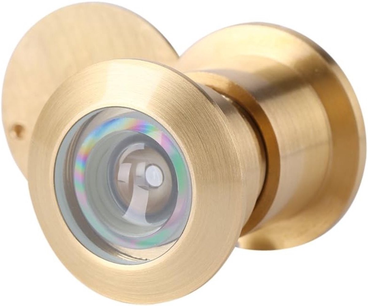 28mm Brede Kijkhoek Deurspion met Resin Lenses en Zinklegering, Anti-Diefstal en Privacy Cover voor Dikke Deuren van 35mm tot 60mm