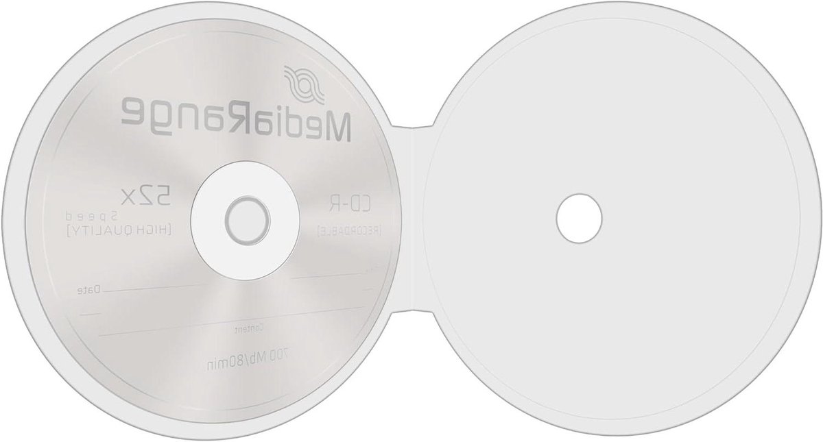 Cd-hoesjes - Opslagdoosjes - Cd's Beschermen - Dun C-model - 1 Schijf - Transparant