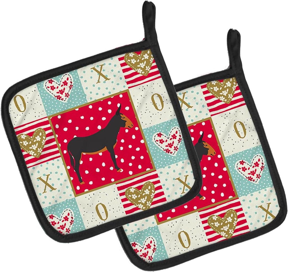 Keukenhandschoenen Paar - Ovenwanten set - Keukenbescherming - Hittebestendige lagen - 7.5x7.5 inch - Multikleur