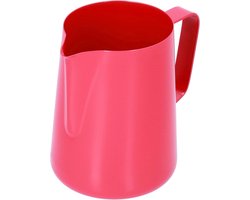 Opschuimkan Melk - Barista Cup - Latte Art Maken - Comfortabele Handgreep - 600 ml - Rood