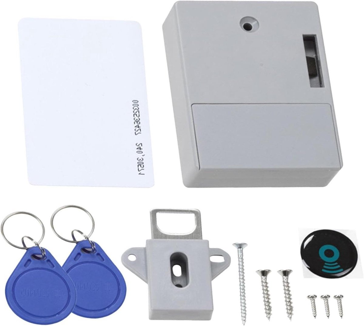 Deur Beveiliging - RFID Slot - Kasten Beveiligen - Sleutelloze Installatie - 1 Stuk - Zwart