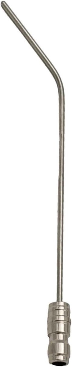 Hogedrukreiniger Mondstuk - Sproeislang Vervanging - Krachtig Reinigen - Snelkoppeling Roestvrijstaal - 21 cm Lengte - Zilverkleurig