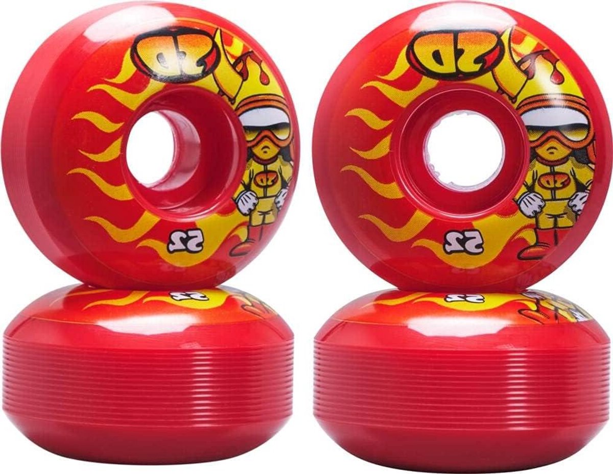 Skateboard Wielen Hot Shot Straat skateboarden Hoge kwaliteit urethaan 52 mm Meerkleurig
