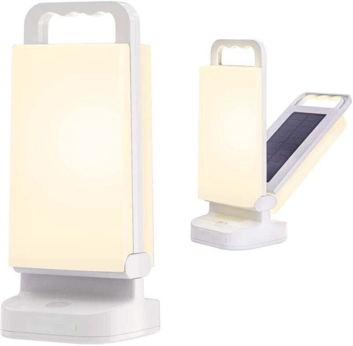 Oplaadbare, op zonne-energie werkende campinglamp, draagbare campinglamp geschikt voor instelbare helderheid, 4400mAh powerbank, waterdichte LED-campinglamp, geschikt voor kamperen en vissen.