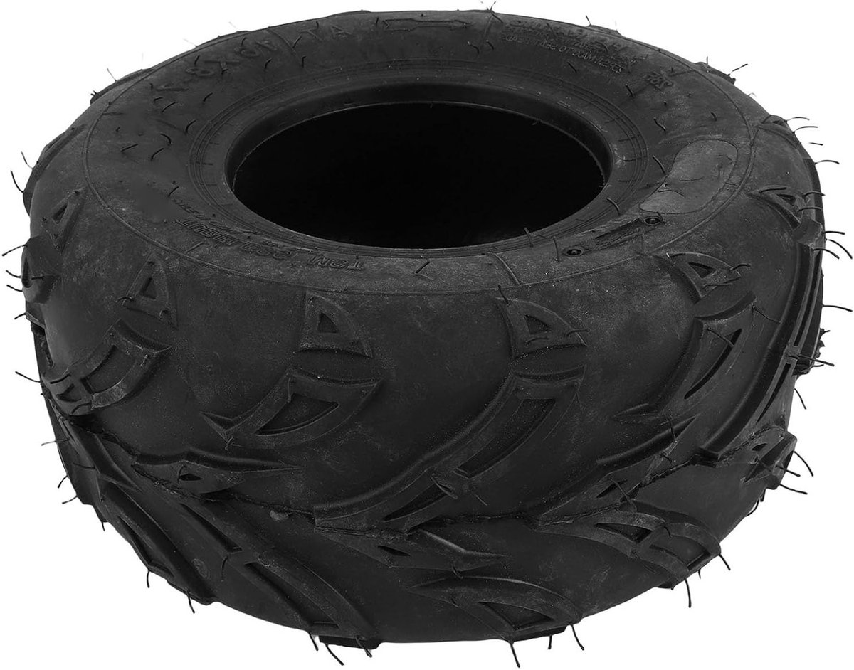 25x8-12 6 PR All Terrain Banden voor ATV en UTV, Uitstekende Grip en Stabiliteit, Lekvrije Tubeless 7 Inch Banden met Speciale Profiel voor Optimale Prestaties