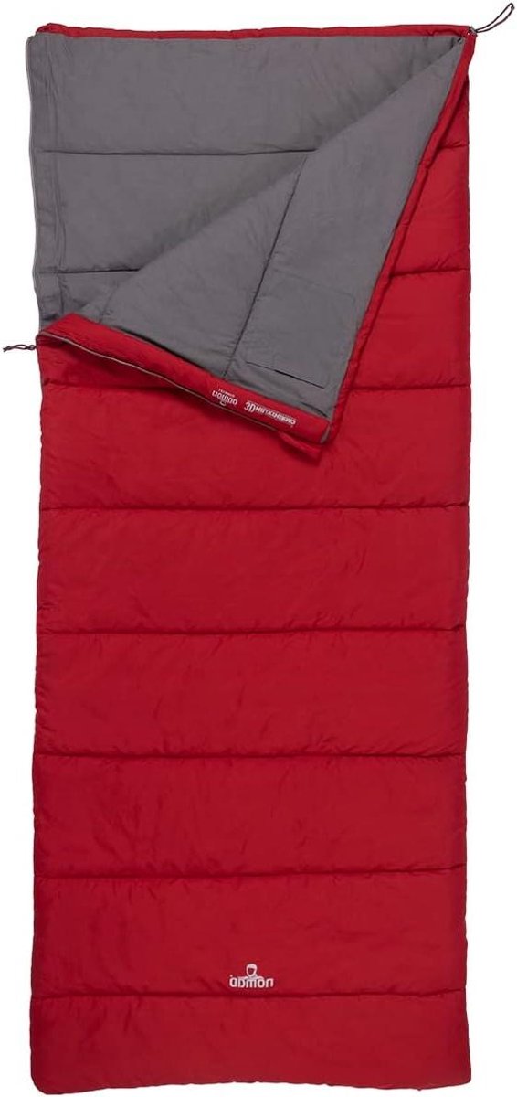 NOMAD® Levanto Slaapzak | Rood | Lichtgewicht & Hoogwaardig | Slaapzak | incl. Hoes | Zachte Katoenen Voering | Gevoerde Tochtstrip